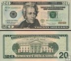 *20 dolárov USA 2017 F Jackson P546aF UNC Atlanta, Georgia