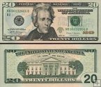 *20 amerických dolárov USA 2017 F, Jackson P546aF UNC