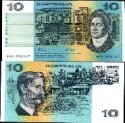 *10 Dolárov Austrália 1974-91, P45 UNC
