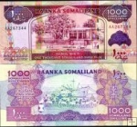 *1000 Šilingov Somaliland 2011, P20a UNC