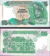 *5 Ringgit Malajzia 1986, P28a UNC *5 Ringgit Malajzia 1986, P28a UNC