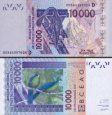 *10 000 Frankov Mali (WAS) 2016-23, P418D UNC *10 000 Frankov Mali (WAS) 2016-23, P418D UNC