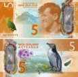 *5 dolárov Nový Zéland 2015-18 polymer P191 UNC *5 dolárov Nový Zéland 2015-18 polymer P191 UNC
