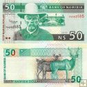 *50 dolárov Namíbia 1999, P7a UNC