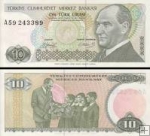 *10 Lir Turecko 1979, P192 UNC