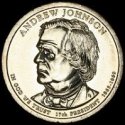 *Prezidentský 1 dolár USA 2010 P, 17. prezident A.Johnson