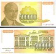 *500 000 dinárov Juhoslávia 1994, P143 UNC