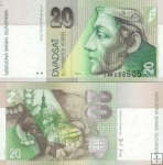 *20 Sk Dvadsať korún Slovensko 2004, P20f UNC