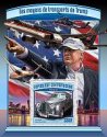 Stredoafrická republika Miniatúrny hárok 2017 MNH Donald Trump