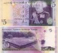*5 Pa`anga Tonga 2009-14, P39 UNC *5 Pa`anga Tonga 2009-14, P39 UNC