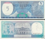 *5 Gulden Surinam 1982, P125 UNC