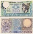 *500 Lír Taliansko 1974-9, P94 F *500 Lír Taliansko 1974-9, P94 F