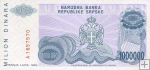 *1 000 000 Dinárov Bosna a Hercegovina (Srbsko) UNC