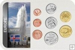 Sada 8 ks mincí Island 5 Aurar - 100 Kronen 1981 - 2011 blister