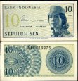 10 Sen Indonézie 1964, P92 UNC 10 Sen Indonézie 1964, P92 UNC