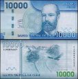 *10 000 Pesos Chile 2009-21 P164 UNC *10 000 Pesos Chile 2009-21 P164 UNC