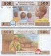 *500 Frankov Kamerun (Stredoafrické štáty) 2002, P206U UNC *500 Frankov Kamerun (Stredoafrické štáty) 2002, P206U UNC