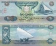 *20 Dirhamov Spojené arabské emiráty 2009-16, P28 UNC *20 Dirhamov Spojené arabské emiráty 2009-16, P28 UNC
