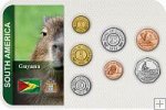 Sada 7 ks mincí Guyana 1 Cent - 10 Dollars 1967 - 2013 blister