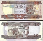 *20 Dolárov Šalamúnove ostrovy 2006-11, P28 UNC
