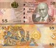 *5 bahamských dolárov Bahamy 2007, P72 UNC *5 bahamských dolárov Bahamy 2007, P72 UNC