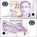 *2 Doláre Singapúr 2005-16, polymer P46 UNC
