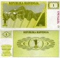 *1 slovinský toliar Slovinsko 1990, P1 UNC