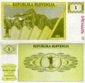 1 Tolar Slovinsko 1990, P1 UNC