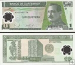 *1 Quetzal Guatemala 2006-8, polymer, P109 UNC