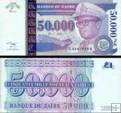 *50 000 Noveaux Zaires Zaire 1996, P75 UNC