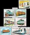 *Známky Guinea-Bissau 1989 Vlaky neraz. séria MNH
