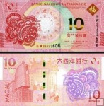 *10 patacas Macao 2022 P88G B.N.U. Rok tigra UNC