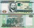 *1000 Meticias Mozambik 2011-2017, polymer P154 UNC *1000 Meticias Mozambik 2011-2017, polymer P154 UNC
