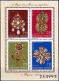 Blok známok Maďarsko 1973, Klenoty - Národné múzeum, BÉLYEGNAP 4 Blok známok Maďarsko 1973, Klenoty - Národné múzeum, BÉLYEGNAP 4