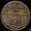 *Desaťhalier - 10 h Československo 1926 VF, KM 3