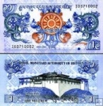 *1 Ngultrum Bhután 2006, P27a UNC