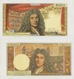 500 Nouveaux Francs Francúzsko P145s 1959-65 Specimen - REPLIKA 500 Nouveaux Francs Francúzsko P145s 1959-65 Specimen - REPLIKA
