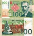 *CATALUNYA (Katalánsko) 100 Pessetes 2017 Specimen UNC