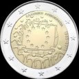 *2 Euro Grécko 2015, Vlajka EÚ *2 Euro Grécko 2015, Vlajka EÚ