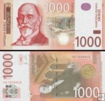 *1000 srbských dinárov Srbsko 2011, P60a UNC