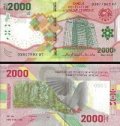 *2000 frankov CAS - Kongo 2020, P702a UNC *2000 frankov CAS - Kongo 2020, P702a UNC