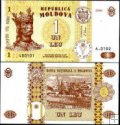 *1 Leu Moldavsko 2006, P8g UNC