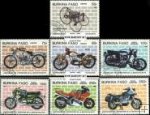 *Známky Burkina Faso 1985 100 rokov motoriek, razítkovaná séria