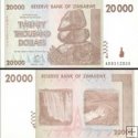*20 000 dolárov Zimbabwe 2008, P73 AU