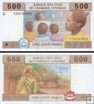 *500 Frankov Kamerun (Stredoafrické štáty) 2002, P206U UNC