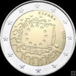 *2 Euro Španielsko 2015, Vlajka EÚ