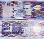 *20 barbadoských dolárov Barbados 2013-18, P76 UNC