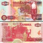 50 Kwacha Zambia 1992-2010, P37 UNC