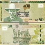 *50 Dolárov Namíbia 2016, P13b UNC