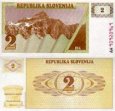 *2 Toliare Slovinsko 1990, P2 UNC *2 Toliare Slovinsko 1990, P2 UNC